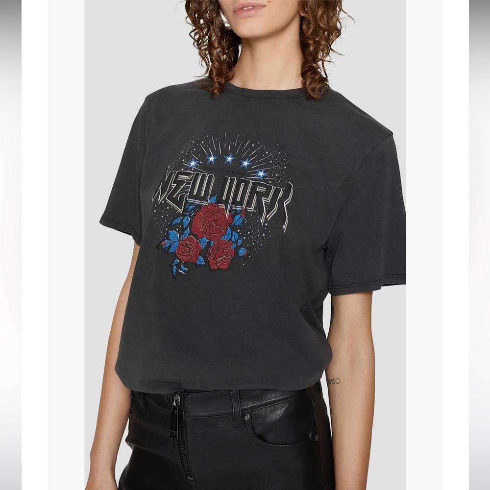 Rebecca Minkoff Black New York Graphic Tee - NWT! Downtown Cool Meets Rock Chic!
